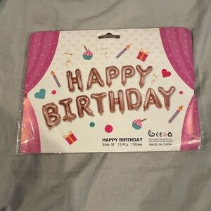 Happy Birthday Balloon Banner